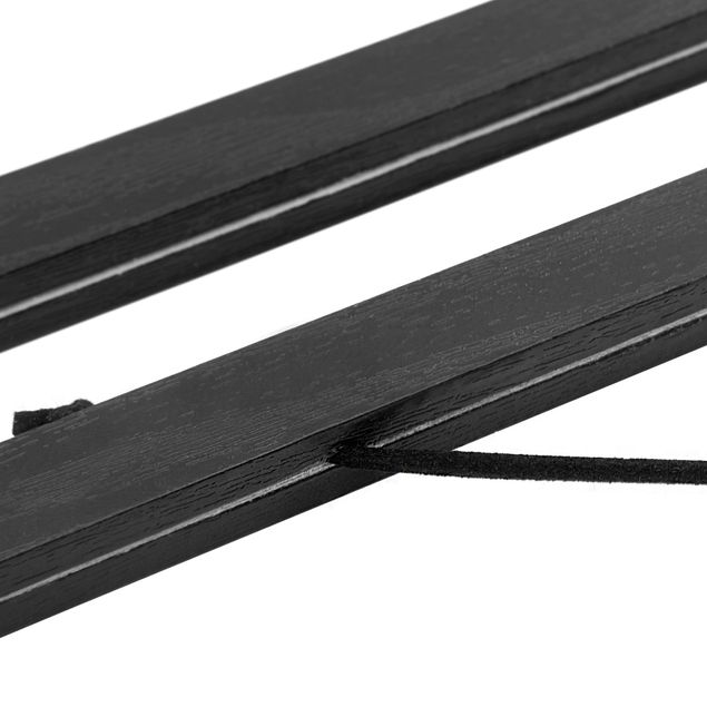 Magnetic Poster Hanger Black Wood - DIY Clamping rails