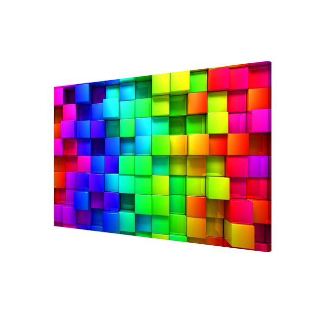 quadros 3d efeito tridimensional 3D Cubes