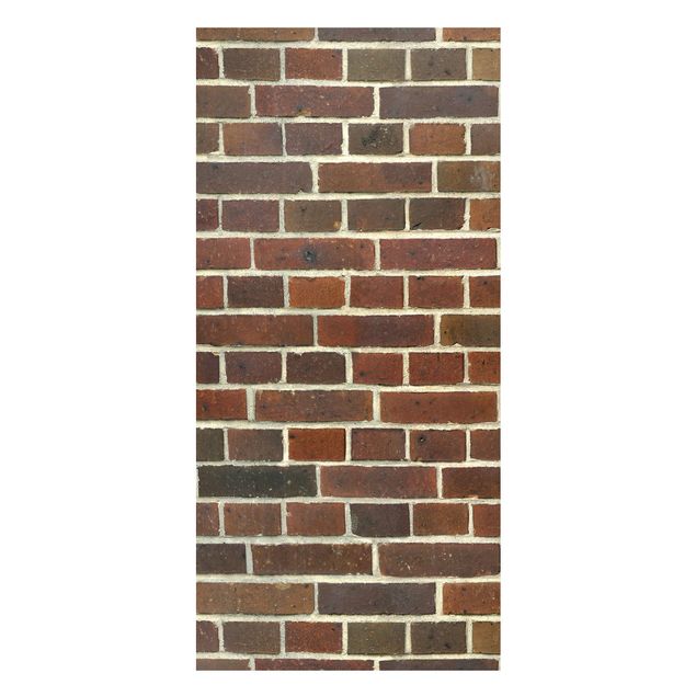 Quadros Londres Brick Wallpaper London Maroon