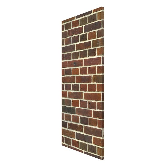 quadros 3d efeito tridimensional Brick Wallpaper London Maroon