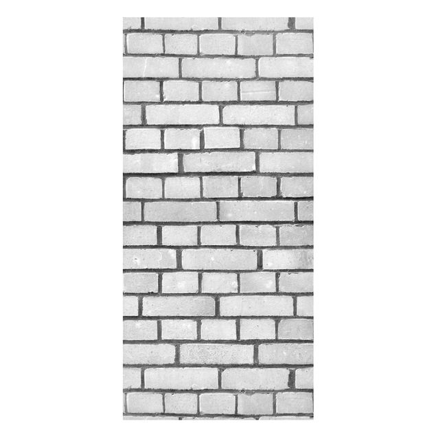 quadro em 3d Brick Wallpaper White London