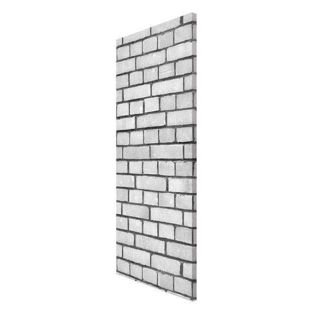 Quadros magnéticos imitação pedra Brick Wallpaper White London