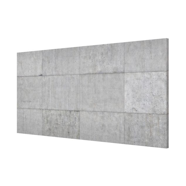 Quadros magnéticos imitação pedra Concrete Brick Look Grey