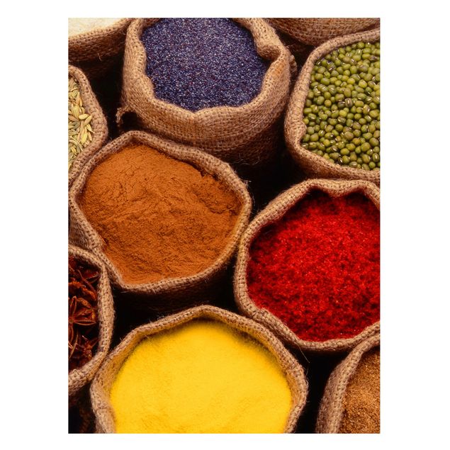 quadros decorativos para sala modernos Colourful Spices