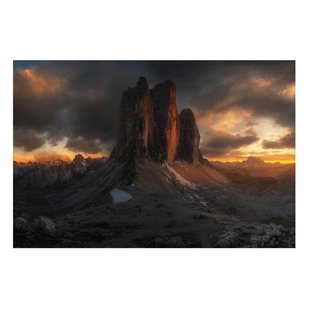 quadros de paisagens Three Mountain Peaks