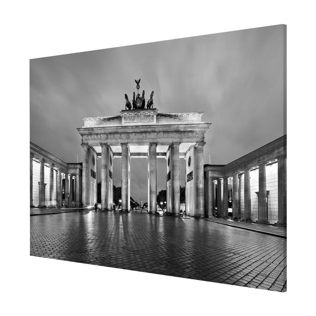 quadros modernos para quarto de casal Illuminated Brandenburg Gate II