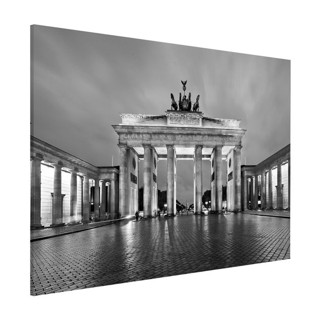 decoraçao para parede de cozinha Illuminated Brandenburg Gate II