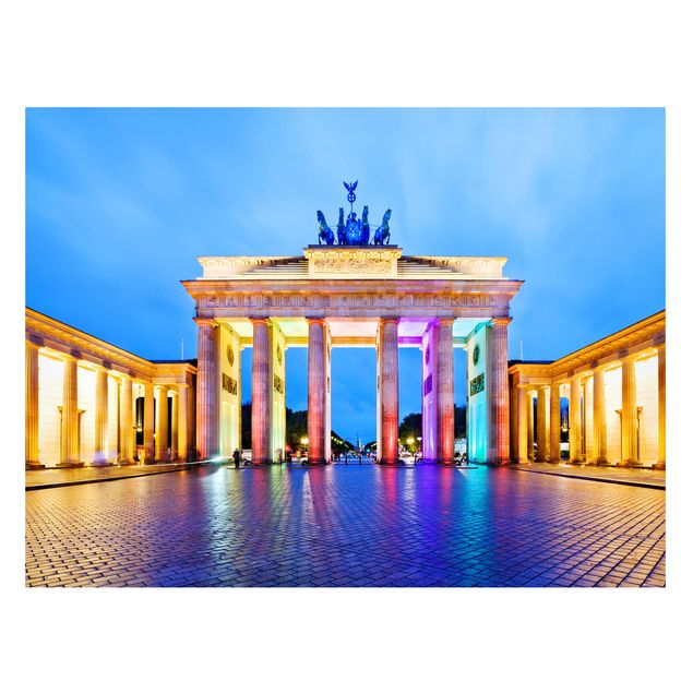 quadro em 3d Illuminated Brandenburg Gate