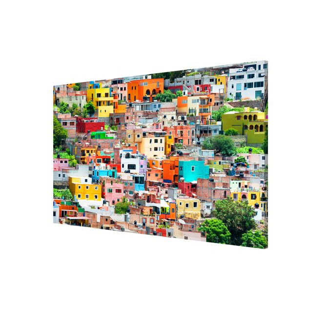 quadros modernos para quarto de casal Coloured Houses Front Guanajuato