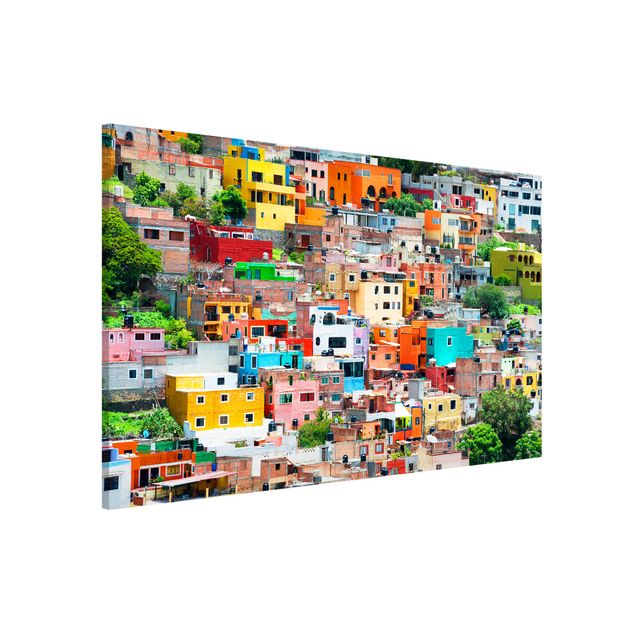 decoraçao para parede de cozinha Coloured Houses Front Guanajuato
