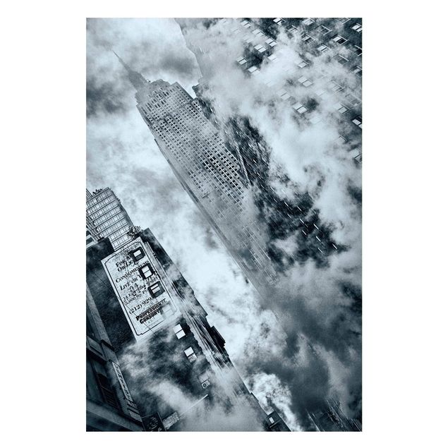 quadros de paisagens Facade Of The Empire State Building