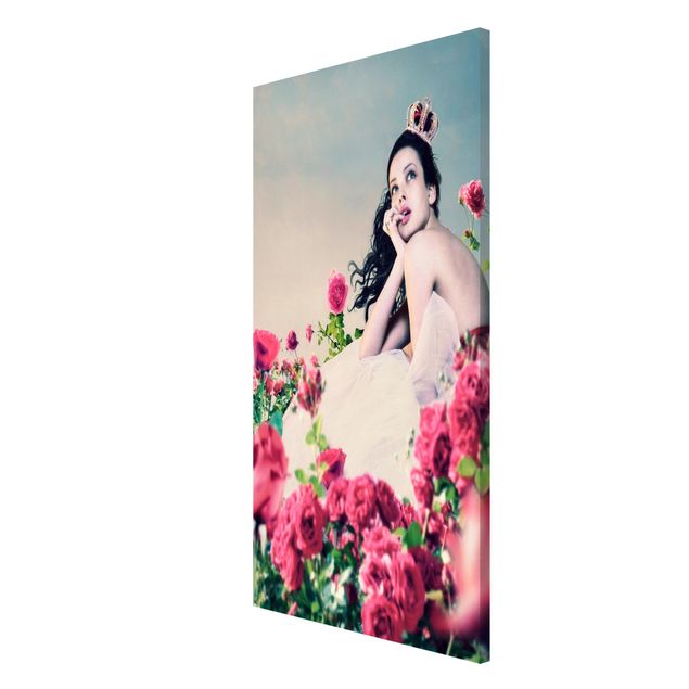 Quadros florais Woman In The Rose Field