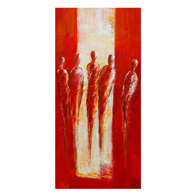 Quadros famosos Petra Schüßler - Five Figures In Red 02