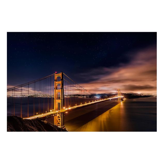 quadro com paisagens Golden Gate To Stars
