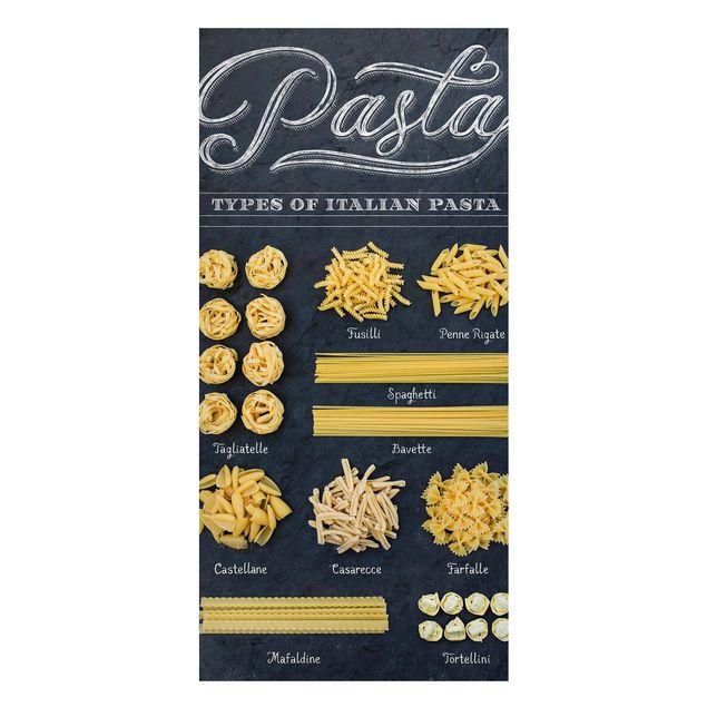 quadros modernos para quarto de casal Italian Pasta Varieties