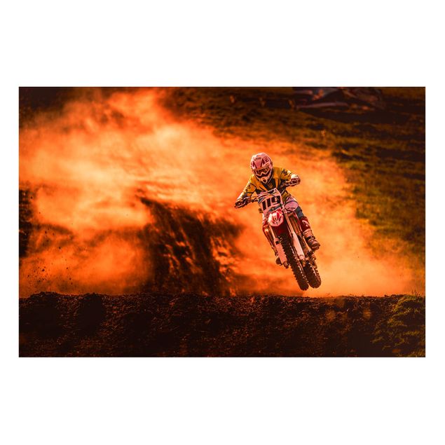 quadros de paisagens Motocross In The Dust