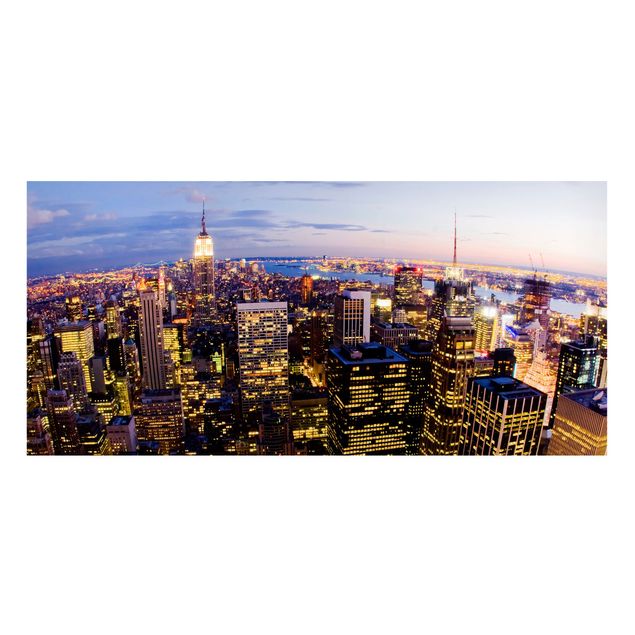 Quadros Nova Iorque New York Skyline At Night