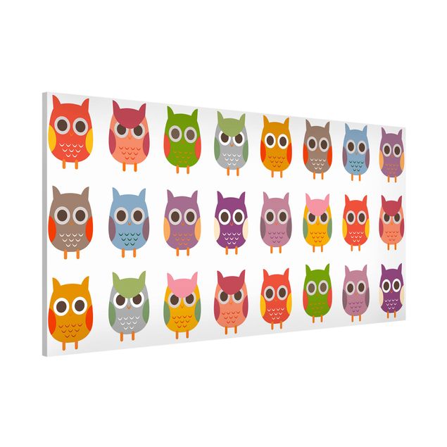 Decoração para quarto infantil No.EK147 Owl Parade Set II
