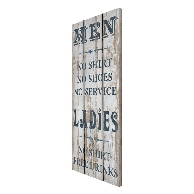 Quadros magnéticos frases No.RS181 Men and Ladies