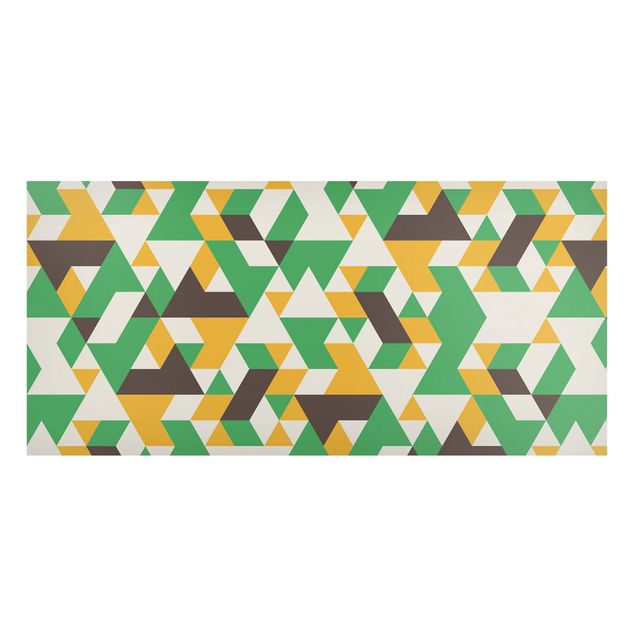 Quadros padrões No.RY34 Green Triangles