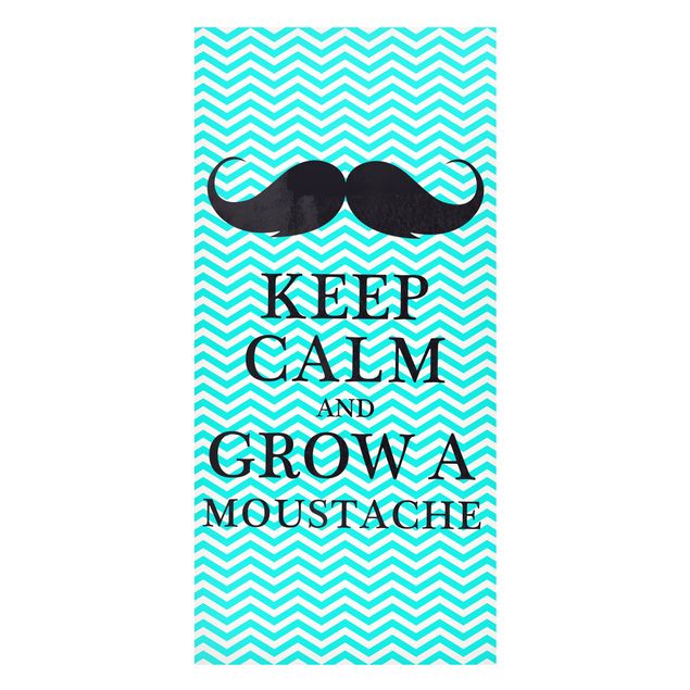 Quadros magnéticos frases No.YK26 Keep Calm And Grow A Mustache