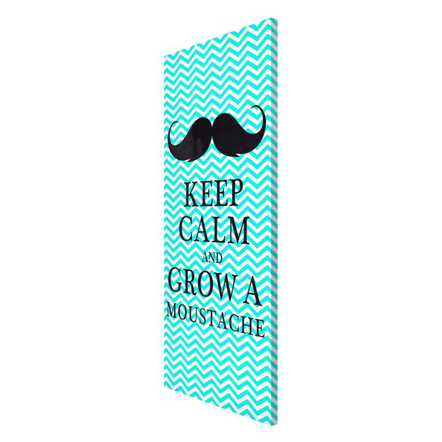 Quadros padrões No.YK26 Keep Calm And Grow A Mustache