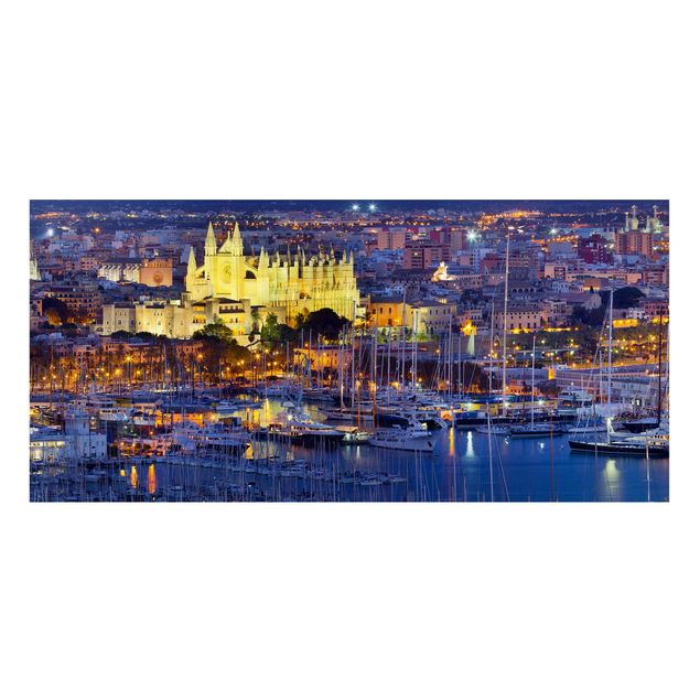 Quadros cidades Palma De Mallorca City Skyline And Harbor