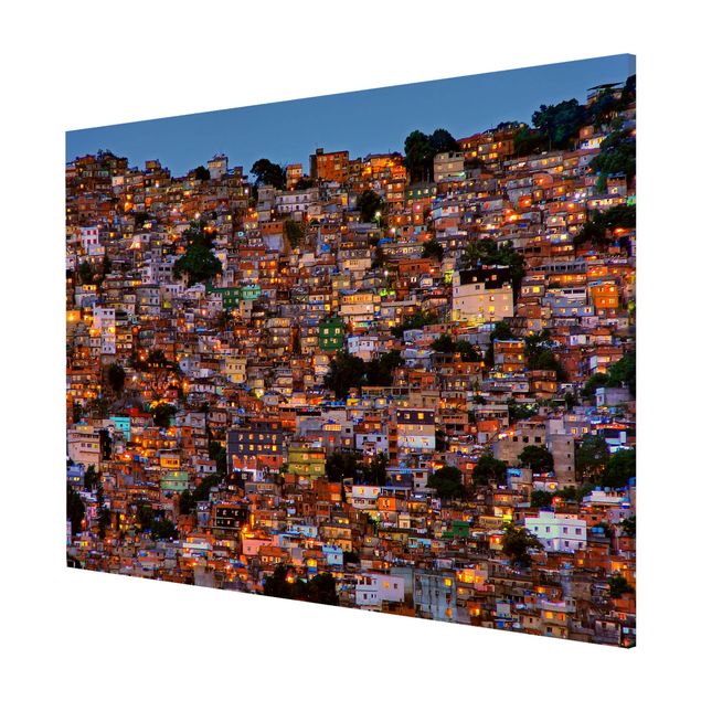 quadros modernos para quarto de casal Rio De Janeiro Favela Sunset