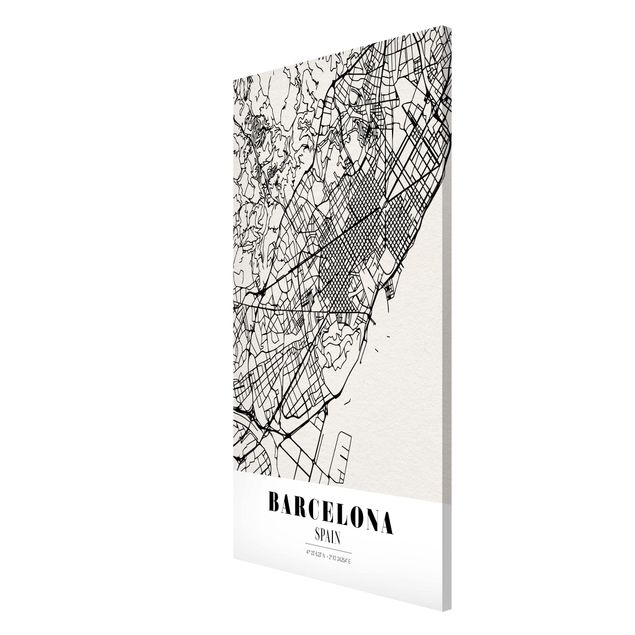 Quadros magnéticos frases Barcelona City Map - Classic