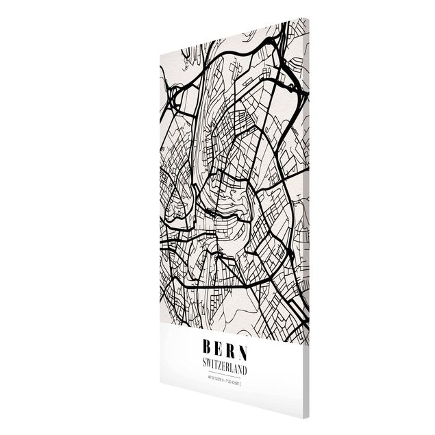 Quadros magnéticos frases Bern City Map - Classical