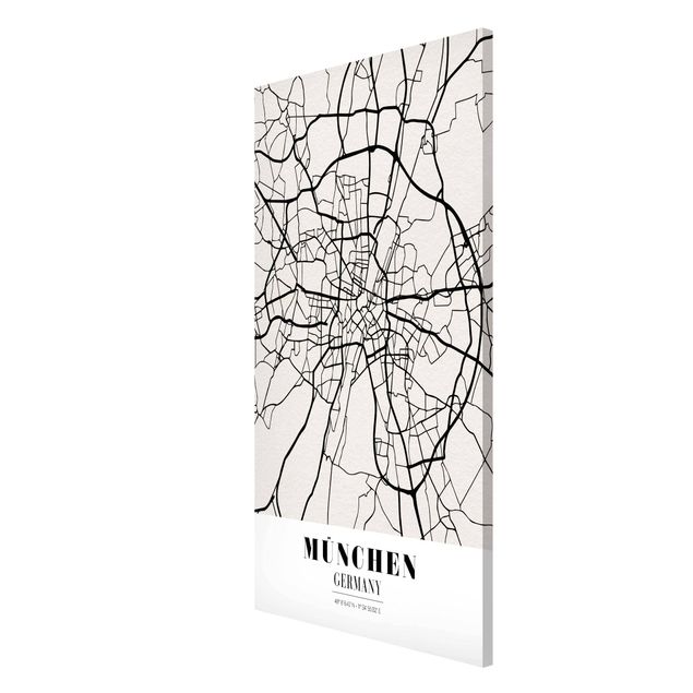 Quadros magnéticos frases Munich City Map - Classic