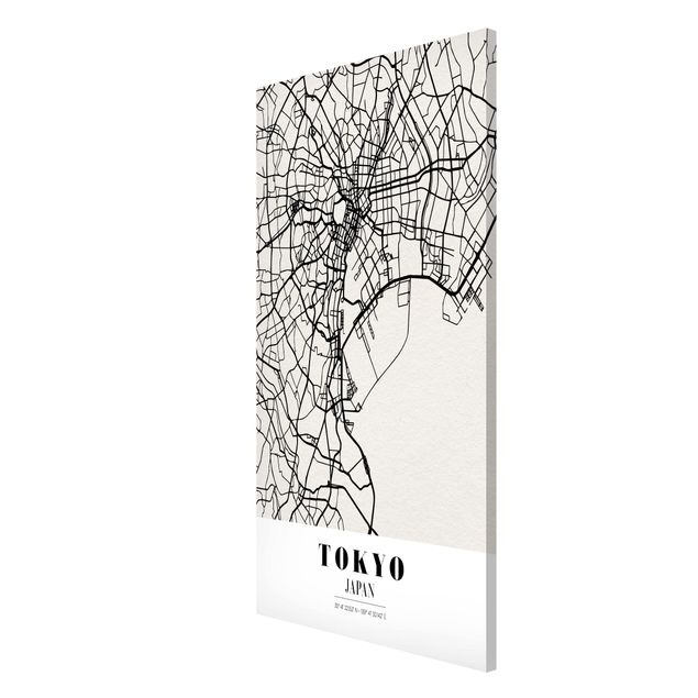 Quadros magnéticos mapas Tokyo City Map - Classic