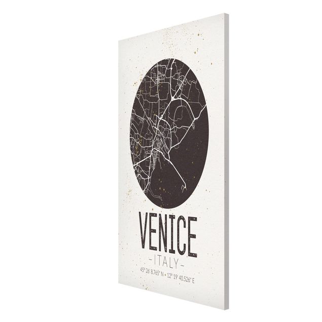 Quadros magnéticos frases Venice City Map - Retro