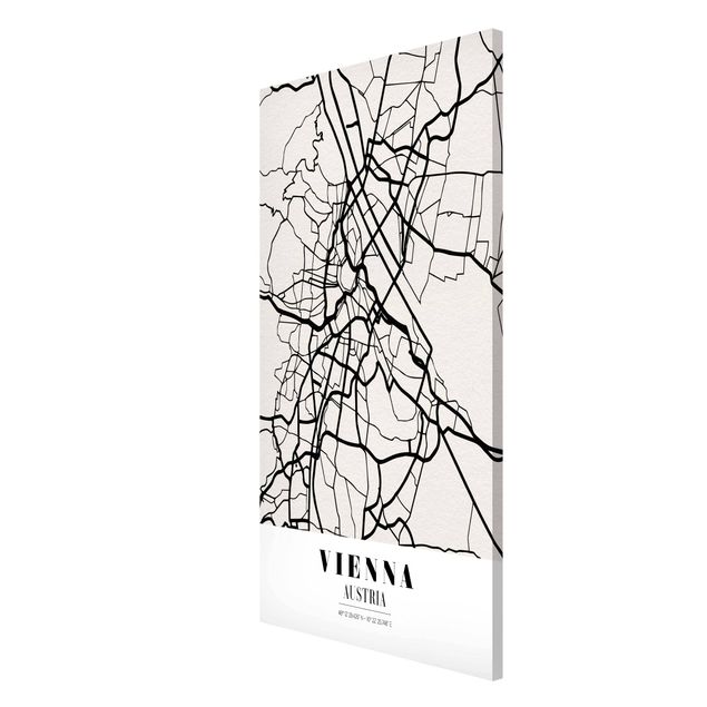 Quadros magnéticos frases Vienna City Map - Classic