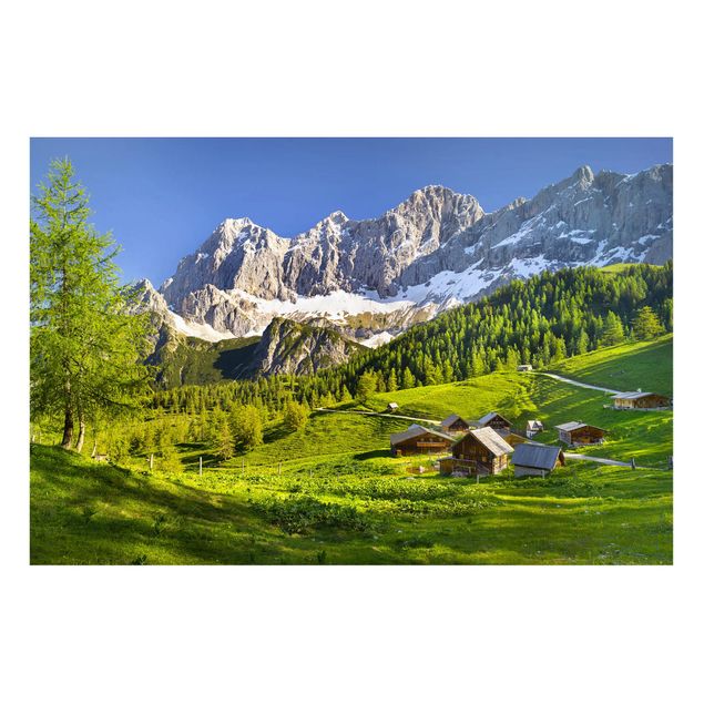 Quadros montanhas Styria Alpine Meadow