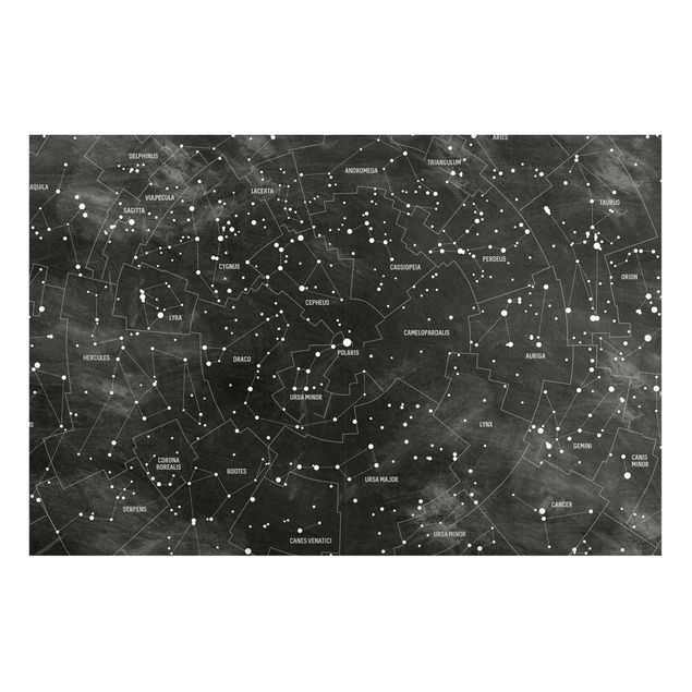 Quadros magnéticos mapas Map Of Constellations Blackboard Look