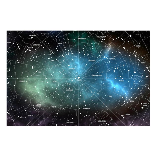 Quadros magnéticos mapas Stellar Constellation Map Galactic Nebula