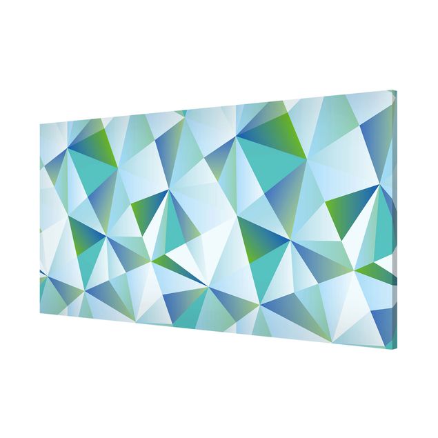 quadros modernos para quarto de casal Vector Pattern Turquoise