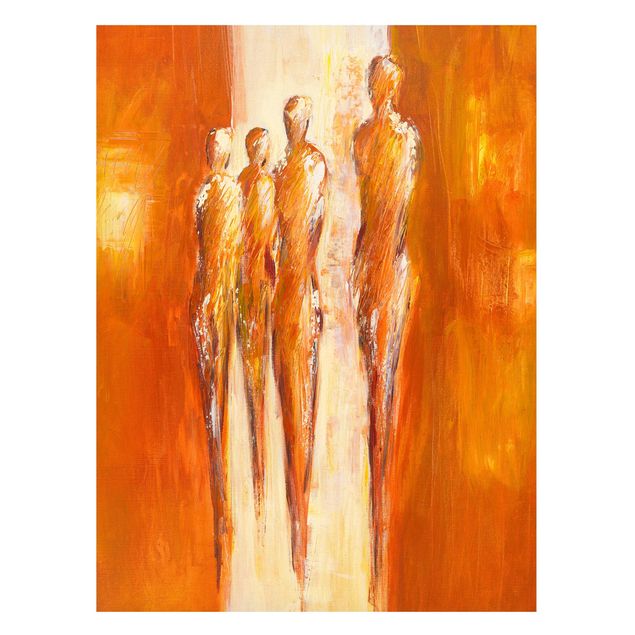 Quadros famosos Petra Schüßler - Four Figures In Orange 02