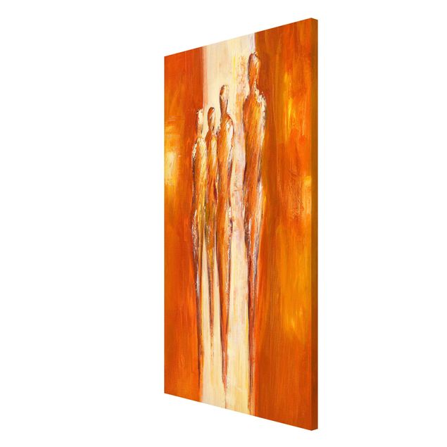 Quadros abstratos Petra Schüßler - Four Figures In Orange 02