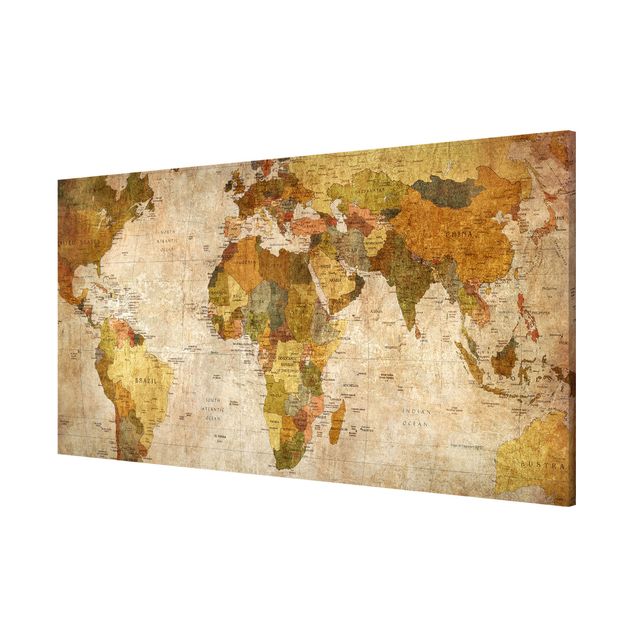 quadro mapa do mundo World map