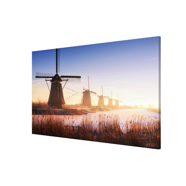 Quadros cidades Windmills Of Kinderdijk