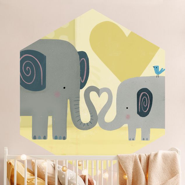 Decoração para quarto infantil Mum And I - Elephants