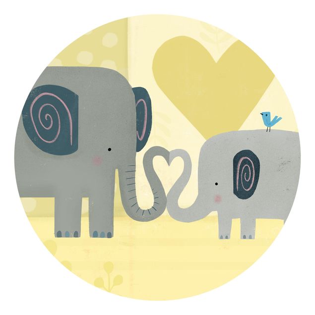 papel de parede com animais Mum And I - Elephants