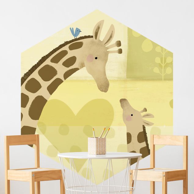 Papel de parede girafas Mum And I - Giraffes
