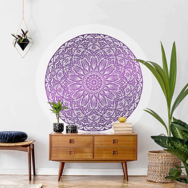 decoraçao cozinha Mandala Ornament In Purple