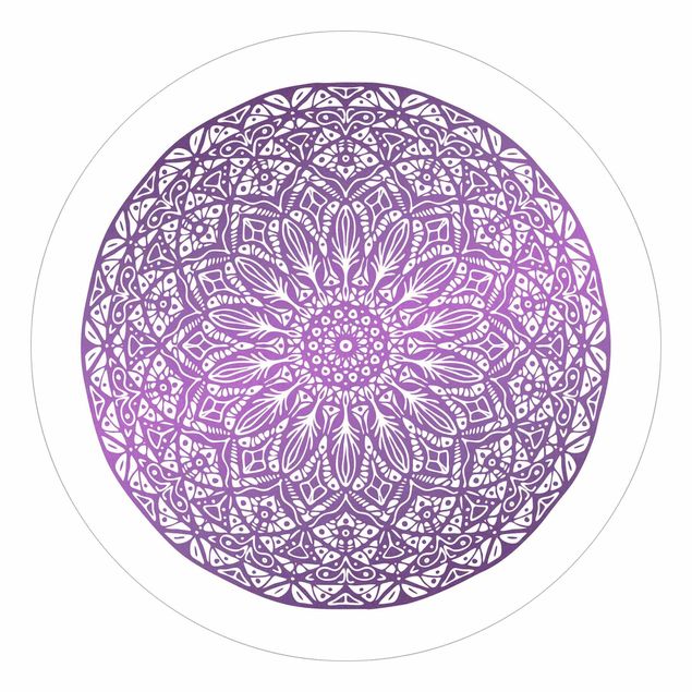Papel de parede zen Mandala Ornament In Purple