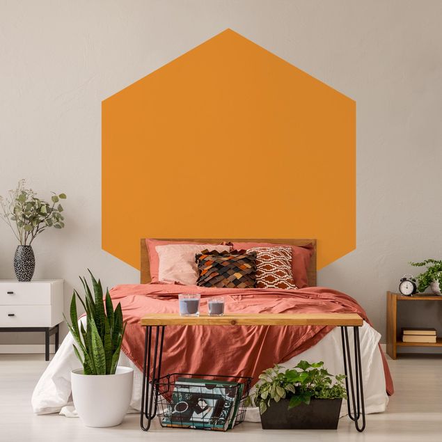 Papel de parede hexagonal Mango