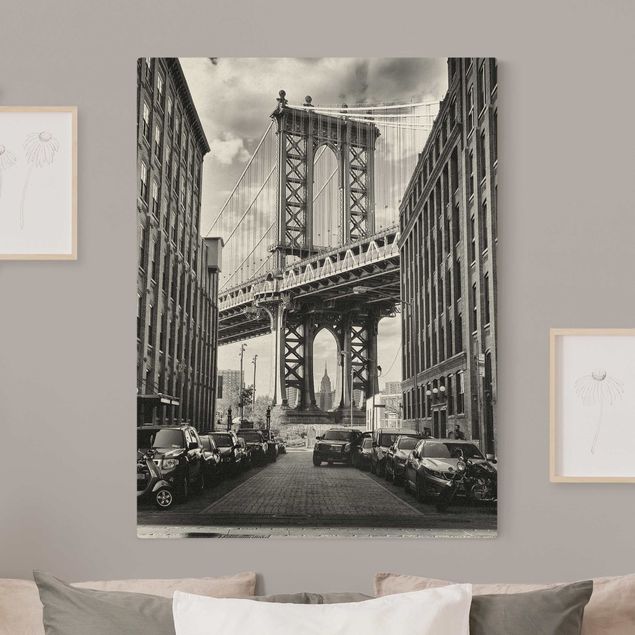 Quadros Nova Iorque Manhattan Bridge in America