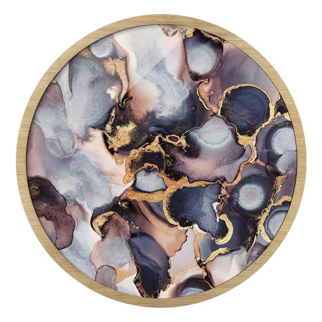 Quadros de Elisabeth Fredriksson Marble Watercolour With Gold